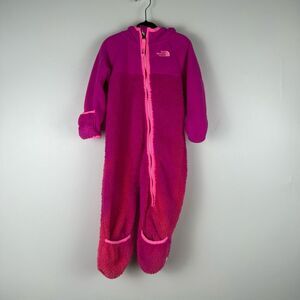 The North Face Infant 12-18 Months Bunting Full Zip Hooded Snow Suit Pink Sherpa